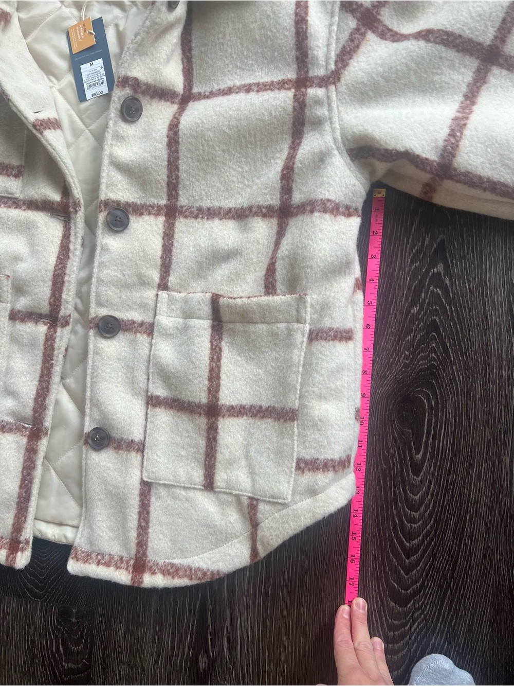 NWT Women’s Plaid Jacket - Picture 3 of 4